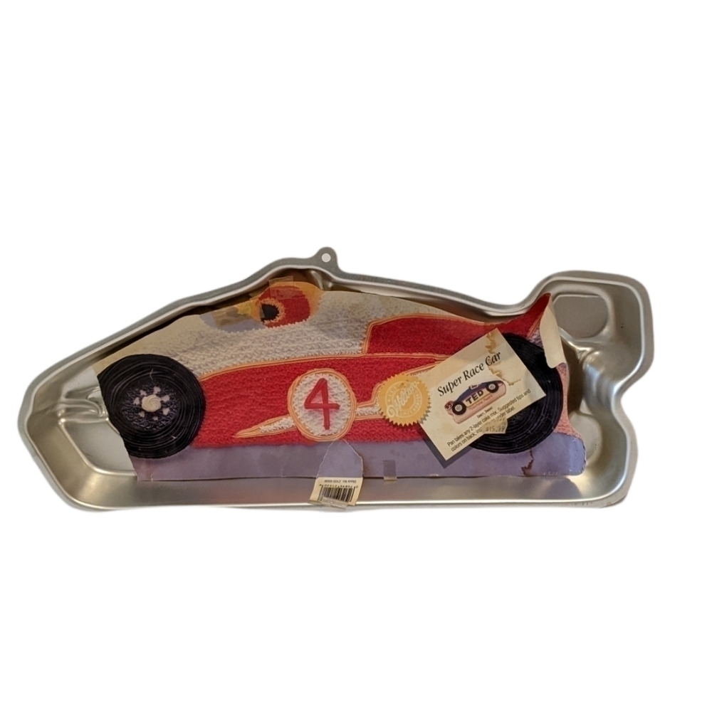 𝅺Vintage Wilton Super Race Car Cake Pan 2105-6508